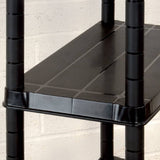 Storage Shelf 4-Tier Black 183x30.5x130 cm Plastic 3059855