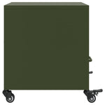 ZNTS Bedside Cabinet Olive Green 36x39x43.5 cm Steel 846712