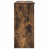 Sideboard with Drawer Smoked Oak 101x35x76 cm Engineered Wood 861566