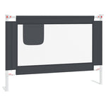 Toddler Safety Bed Rail Dark Grey 90x25 cm Fabric 10225