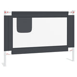 Toddler Safety Bed Rail Dark Grey 90x25 cm Fabric 10225