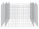 Arched Gabion Raised Bed 200x100x100 cm Galvanised Iron 153554