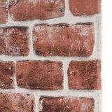 ZNTS 3D Wall Panels with Dark Brown Brick Design 10 pcs EPS 149578