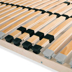 Slatted Bed Base without Mattress with 28 Slats 7 Zones 80x200 cm 246444