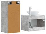Bathroom Furniture Set 2 pcs Concrete Grey 33 x 34.5 x 100 cm 3406116