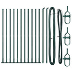Fence Posts Manual 13 pcs Green 32mm 150 cm Galvanised steel 42004293