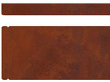Lawn Edging 4 pcs Rusty 450 x 0.05 x 10 cm Weathering Steel 868021
