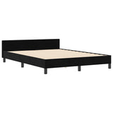 ZNTS Black Velvet Bed Frame 160x200 cm 3345019