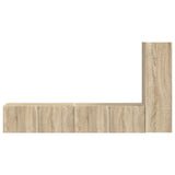 TV Cabinet Set Wall-mounted 3 pcs Sonoma Oak Engineered Wood 3408990