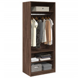 Wardrobe Brown Oak 80x50x200 cm Engineered Wood 3307699