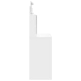 Dressing Table with LED Lights White 96x40x142 cm 837892