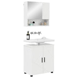 Bathroom Furniture Set Wall-mounted 2 pcs High Gloss White 3392937