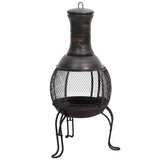 Garden Stove with Poker 39x39x90 cm Steel 363342