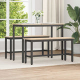 Dining Bench Natural 100 x 32.5 x 49 cm Solid pine wood 873786