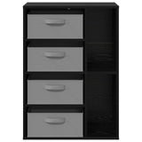 Sideboard with Drawer Black Oak 60 x 33.5 x 84 cm 8000469