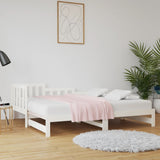 Pull-out Day Bed without Mattress White 2x cm 820737
