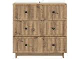 Drawer Cabinet Artisan Oak 66 x 34.5 x 90 cm Engineered Wood 893924