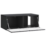 Wall-Mounted TV Cabinet Black 78.5 x 41 x 30 cm Engineered Wood 898346