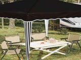 Pop-up Party Tent 288 x 288 x 245 cm Black Oxford Fabric 42019755