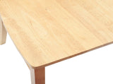 Dining Chairs 2 pcs Natural 50 x 52.5 x 91 cm Solid Rubber Wood 42020450
