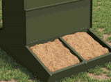 Pig Feeder Olive Green 82 x 51 x 91.5 cm Cold-Rolled Steel 874643