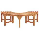 Tree Bench 2 pcs Natural 160 x 80 x 45cm Solid Eucalyptus Wood 3324835