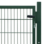 2D Fence Gate Green 106 x 130 cm 141747