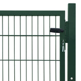 2D Fence Gate Green 106 x 130 cm 141747