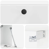 Wall-Mounted TV Cabinet 59.5 x 31 x 30 cm High Gloss White 899219