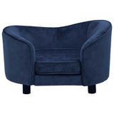 Dog Sofa Blue 69x49x40 cm Plush 171023