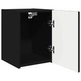 TV Wall Cabinet 2 pcs Black 30 x 31 x 40 cm Engineered Wood 892252