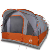 Camping Tent Tunnel 3-Person Grey and Orange Waterproof 94624