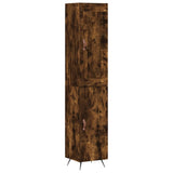 Highboard Smoked Oak 34.5x34x180 cm Engineered Wood 3200110