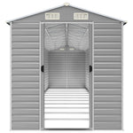 Garden Shed Light Grey 191x980x198 cm Galvanised Steel 3188252