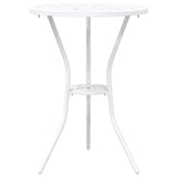 Garden Bistro Set 3 pcs White Aluminium 42002384