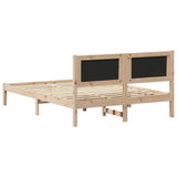 Bed Frame with Upholstered Headboard Black 140 x 190 cm 878266