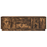 TV Cabinet with LED Lights Smoked Oak 160.5x41x50 cm 3328430