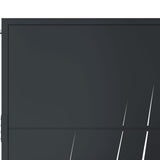 Garden Gate Anthracite 100x200 cm Steel Grass Design 153171