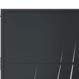 Garden Gate Anthracite 105x130 cm Steel Grass Design 153168