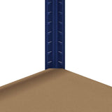 5-Layer Storage Shelves 2 pcs Blue Steel&Engineered Wood 4016950
