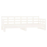 ZNTS Pull-out Day Bed without Mattress White 2x cm 820378