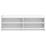 TV Cabinet 135 x 33 x 47 cm White Engineered Wood 8011227