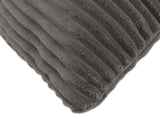 Cushion Cover 12 pcs ALMELO Dark Grey 40 x 80 cm Corduroy 914610
