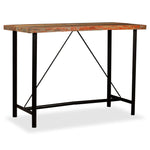 ZNTS Bar Table Solid Reclaimed Wood 150x70x107 cm 245441