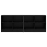 Bed Cabinet 2 pcs Black Oak 66 x 33 x 48 cm Engineered Wood 893724