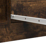 Sideboard with Drawers Smoked Oak 100.5x35x76 cm Engineered Wood 3328448