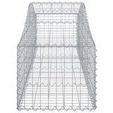 Arched Gabion Baskets 4 pcs 200x50x40/60 cm Galvanised Iron 3145579