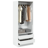 Wardrobe White 80x50x200 cm Engineered Wood 3307747