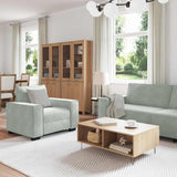 Sofa Set with Cushion 3 pcs Grey 220 x 78 x 84 cm Velvet 3324618