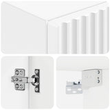 Wall-mounted Bathroom Cabinet White 33 x 34.5 x 160 cm 890512